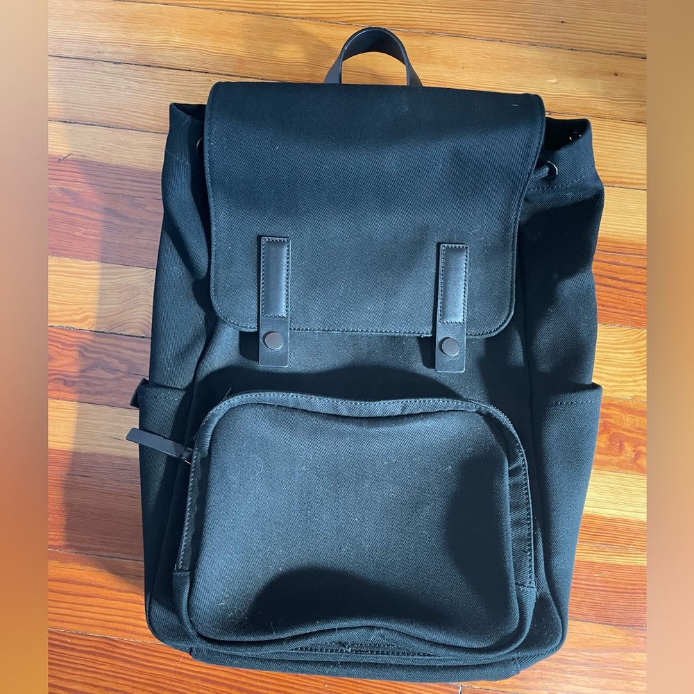 Everlane Black Modern Canvas Backpack